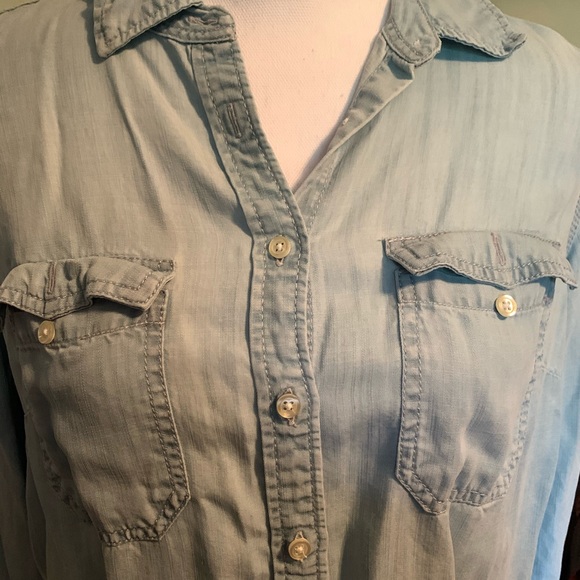 Talbots Long-Sleeved Shirt: Medium - Picture 2 of 4